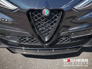  Alfa Romeo Stelvio Front Splitter - Carbon Fiber - Quadrifoglio